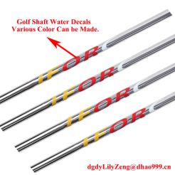 Custom Decals for Golf Club Custom Graphite Plating Carbon Steel Golf ...