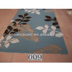Hand tufted rug with cut/loop for villa living room