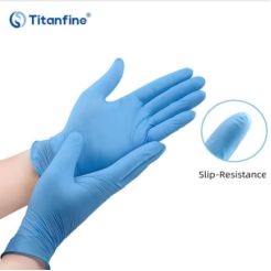 9 inch 4.5g blue disposable Nitrile Gloves