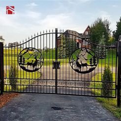 backyard iron gate