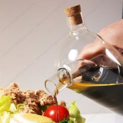 Dual Oil and Vinegar Glass Bottle