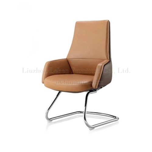 Double Color Middle Back Leather Meeting Office Chair