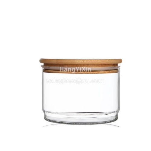 Storage Glass Jar Handmade High Borosilicate Glass Stackable Glass storage Jar
