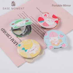 The new round bear head Pocket Mirror