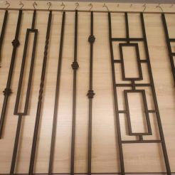 Wrought Iron Steel Components Balustrade Balusters