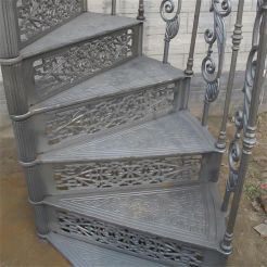 Cast Iron Exterior Used Spiral Staircase