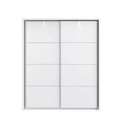 White Minimalist Design Bedroom Storage Wardrobe