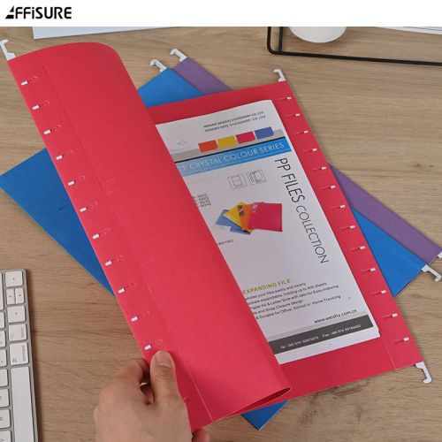 Recycled FC File Folder Kraft Paper Suspension Hanging File Folders For School Office Paper Material Hanging File