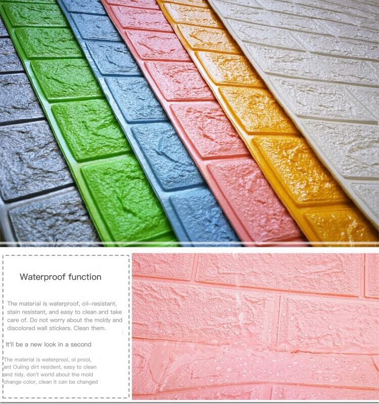 3D Brick Pattern Wall Sticker Wholesale