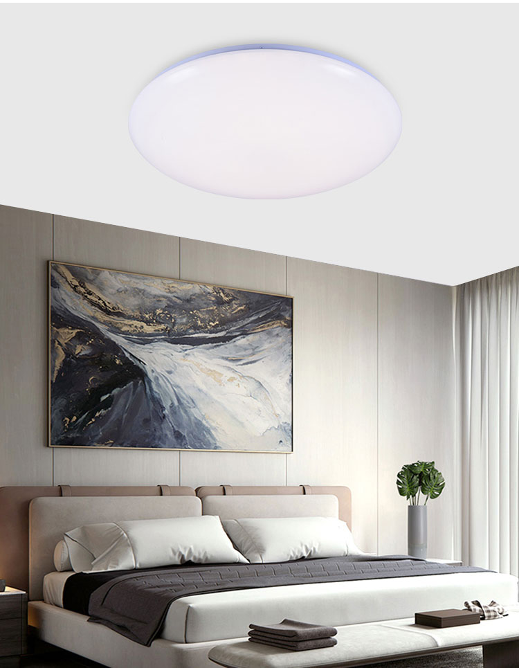 New Design High Quality Living Room Smd White Round 24w Smart Led Ceiling Light