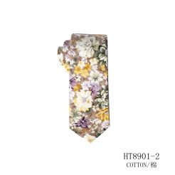 Popular wedding flowers necktie cotton for grooms