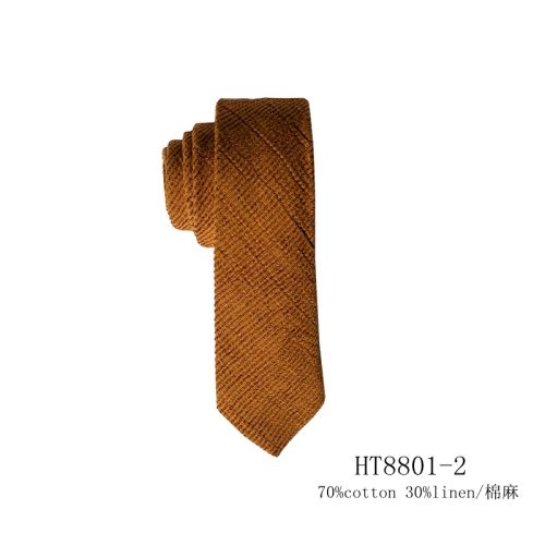 Custom linen white mens ties casual necktie