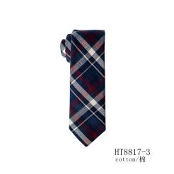 Fashion plaid and plain supplier neckties wholesale