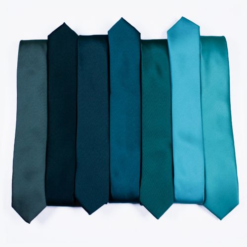 Fashion classic plain colorful polyester neckties official mens tie