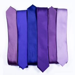 Polyester skinny rainbow colors unique ties for men
