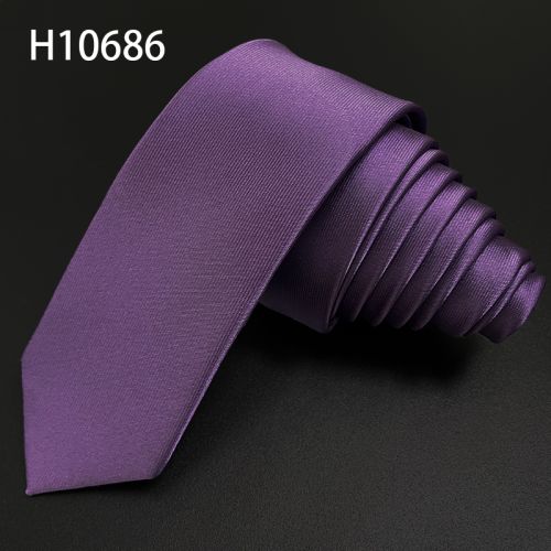 Polyester skinny rainbow colors unique ties for men