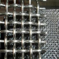 White Steel Crimped Mesh