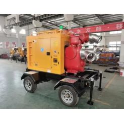Mobile Trailer Mounted Self Priming Diesel Water Pumps