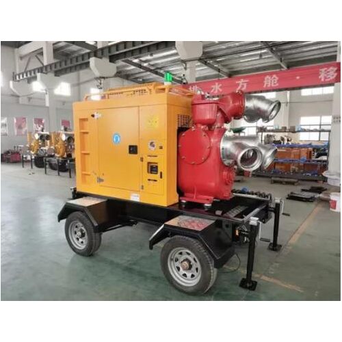 Mobile Trailer Mounted Self Priming Diesel Water Pumps