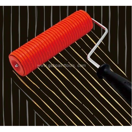 7"DIY Patterned Decorative Rubber Texture chaotic Paint Roller with Plastic Handle